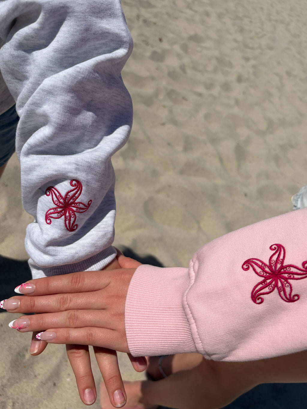 Grey Paradise Bloom hoodie