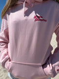 Baby pink Paradise Bloom hoodie